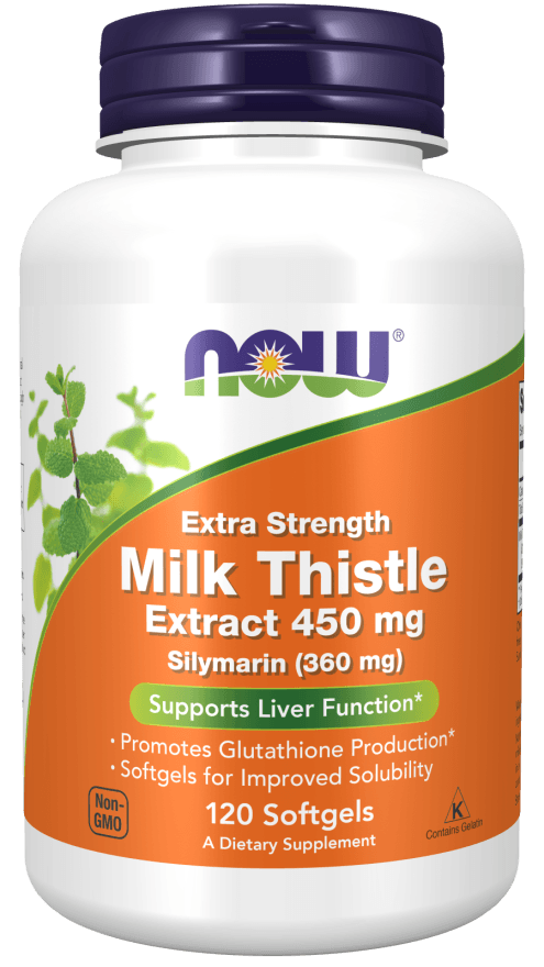 Now® Foods NOW Silymarin Extra Strength (extrakt z ostropestřce), 450 mg, 120 kapslí