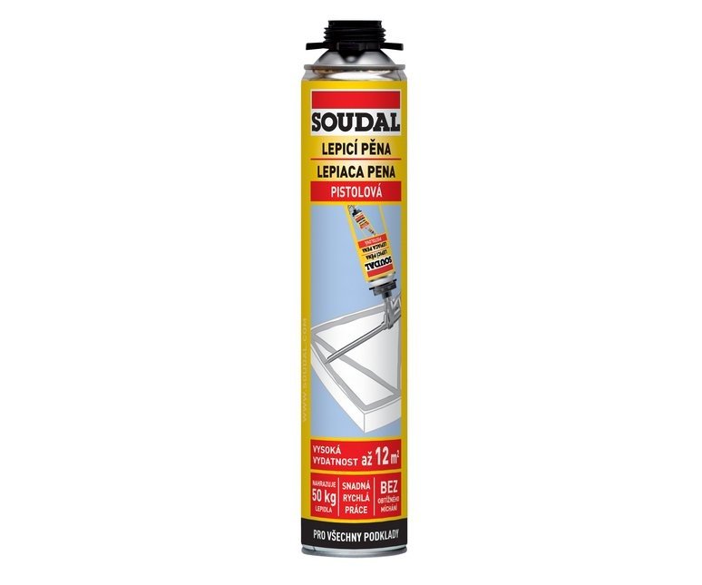 Pěna lepicí pistolová 750ml Soudal
