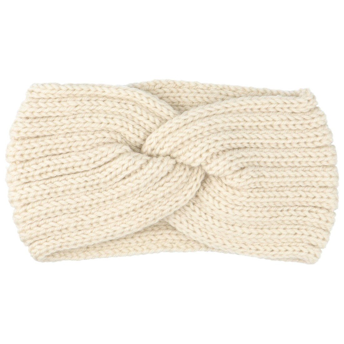 Pohodlná pletená čelenka Elefo, béžová