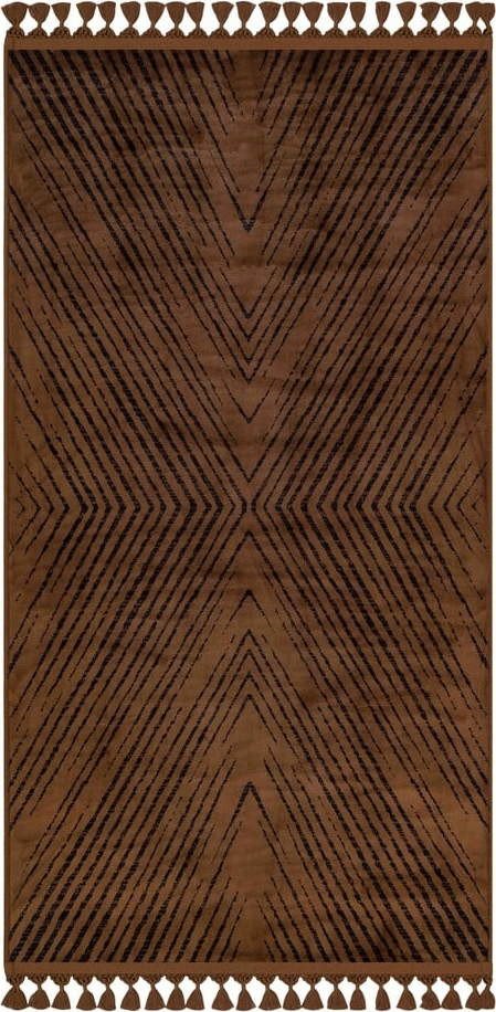 Hnědý pratelný koberec 230x160 cm - Vitaus