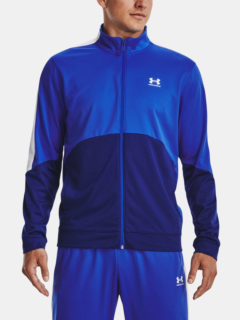 Under Armour Bunda UA Tricot Fashion Jacket-BLU - Pánské