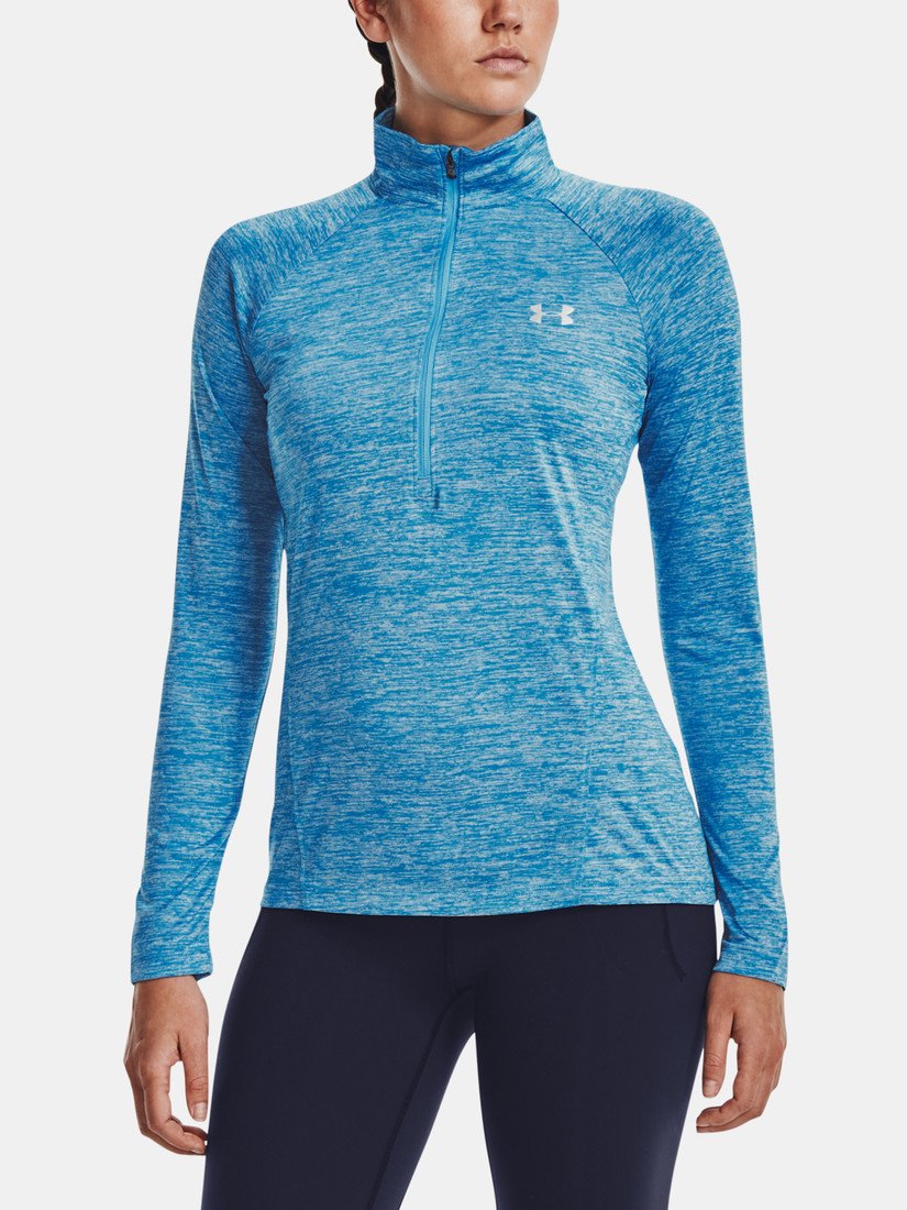 Under Armour Tričko Tech 1/2 Zip - Twist-BLU - Dámské
