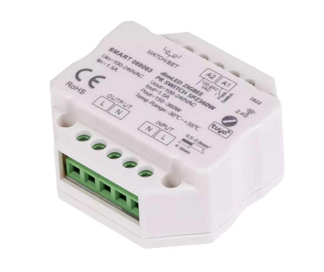 T-LED SMART Spínač dimLED ZIGBEE pro LED svítidla 230V 069063