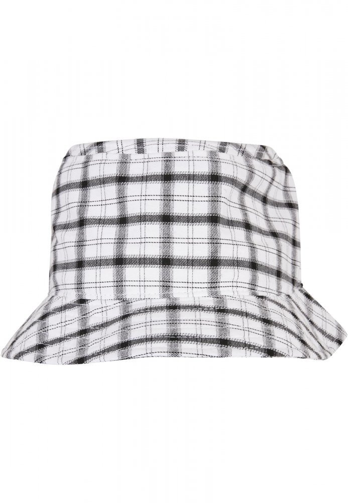 Check Bucket Hat - white/grey