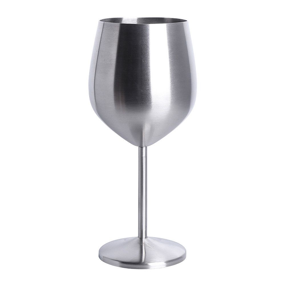 Nerezová sklenice na víno o objemu 400 ml. Populární styl sklenic 