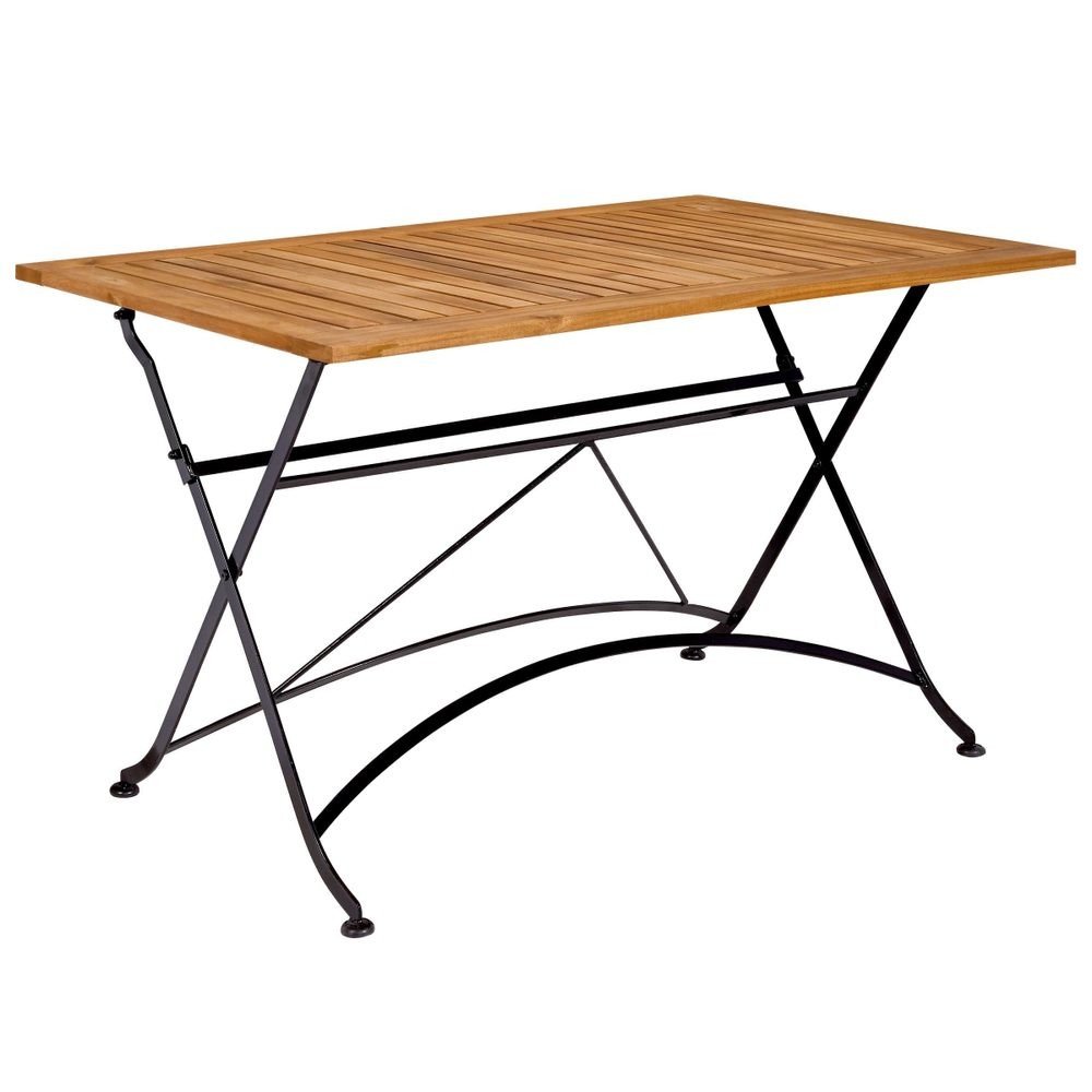 PARKLIFE Stůl 80 x 130 cm - černá/hnědá