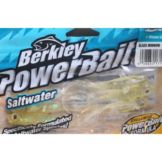 BERKLEY - Gumová nástraha POWERBAIT Power Grub GLASS MINNOW 10cm 1ks