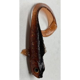 BERKLEY - Gumová nástraha POWERBAIT Minnow Grub ROOTBEER GOLD 10cm 1ks