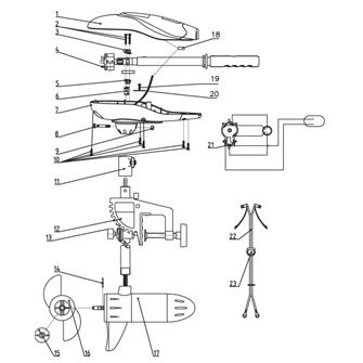Lodní elektromotor Rhino VX - náhradní díl vrtule 2 listy