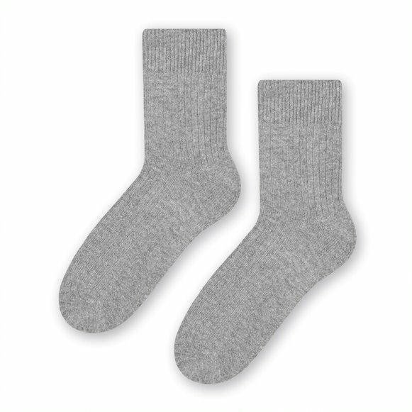Steven vlněné 093 melanžovo-šedé Dámské ponožky 35/37 Melanžová