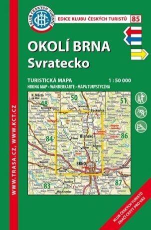 Okolí Brna, Svratecko /KČT 85 1:50T Turistická mapa