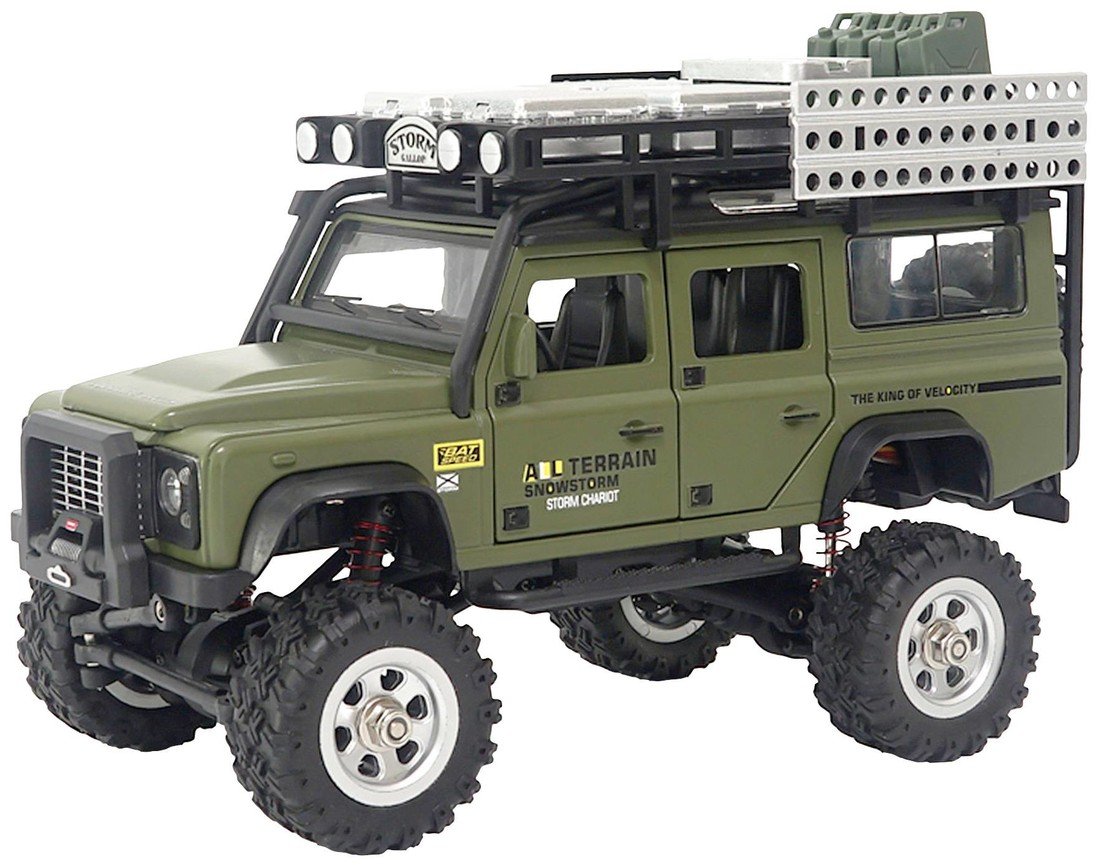 Amewi D90X28 Metall Scale komutátorový 1:28 RC model auta elektrický Crawler 4WD (4x4) RtR 2,4 GHz