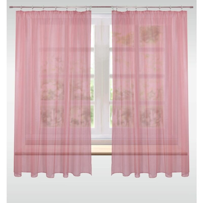 Záclona žakárová, Sita metráž, bordová 250 cm