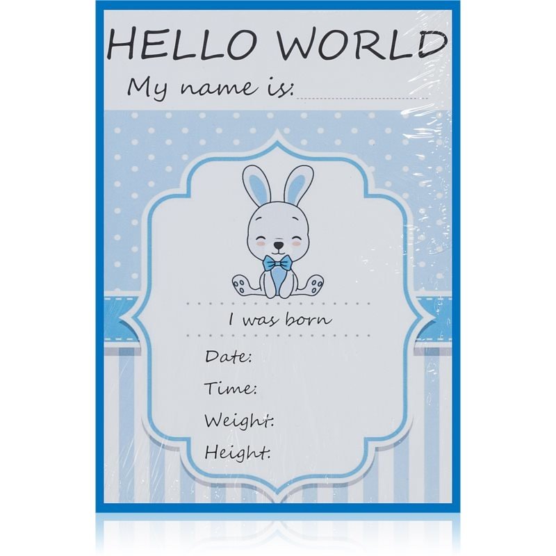 KidPro Milestone Cards Bunny For a Boy milníkové kartičky