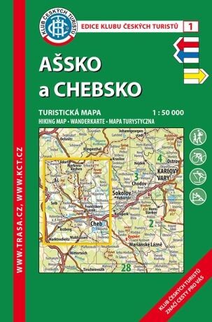 Ašsko a Chebsko 1:50T/KČT 01 Turistická mapa