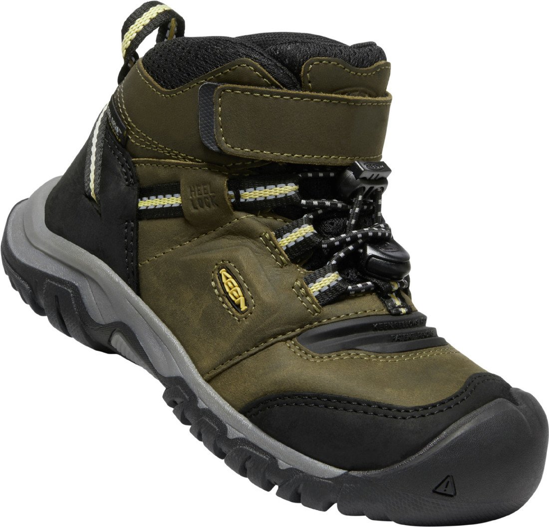 Keen RIDGE FLEX MID WP CHILDREN dark olive/dusky citron Velikost: 24