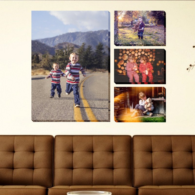 Vícedílný obraz - 3 fotoplátna 30 × 45 a fotoplátno 70 × 100 cm