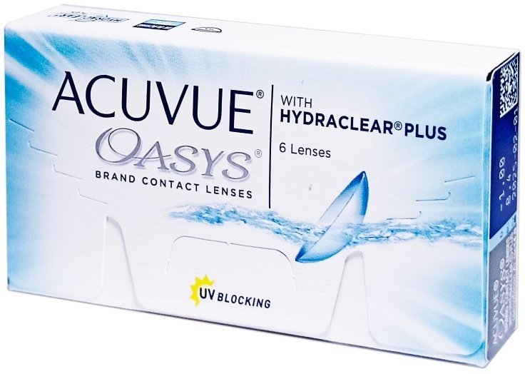 Acuvue Oasys with HYDRACLEAR®PLUS dioptrie: -1,75 (6 čoček)