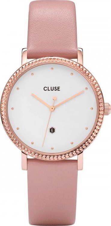 Dámské hodinky s růžovým koženým řemínkem Cluse Le Couronnement