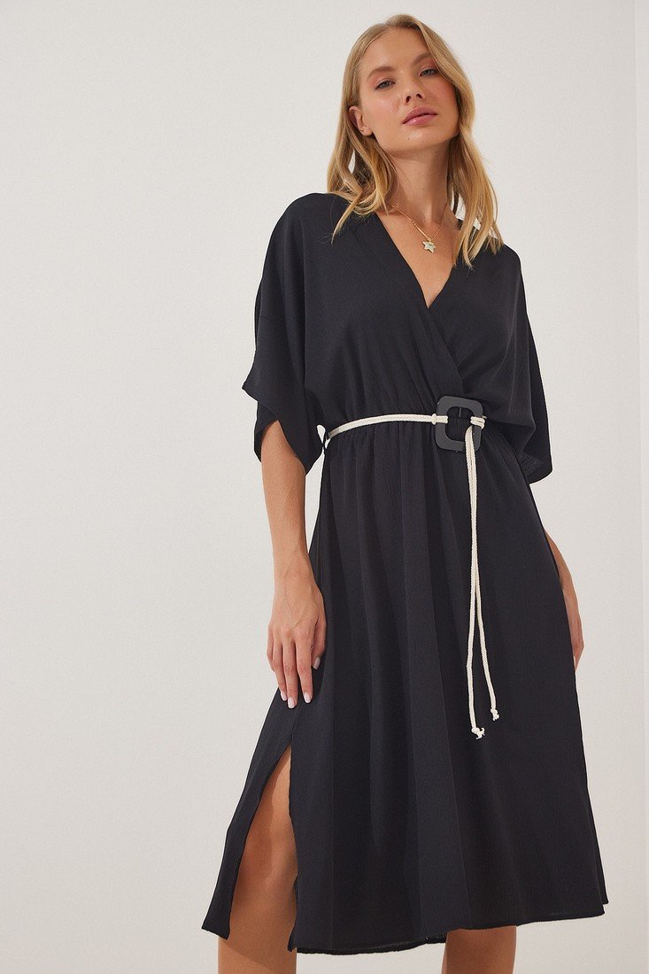 Happiness İstanbul Dress - Black - A-line