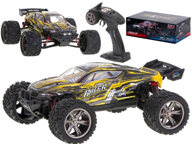 RC auto Buggy Monstertruck 1:12 nová verze s LED osvětlením žlutá