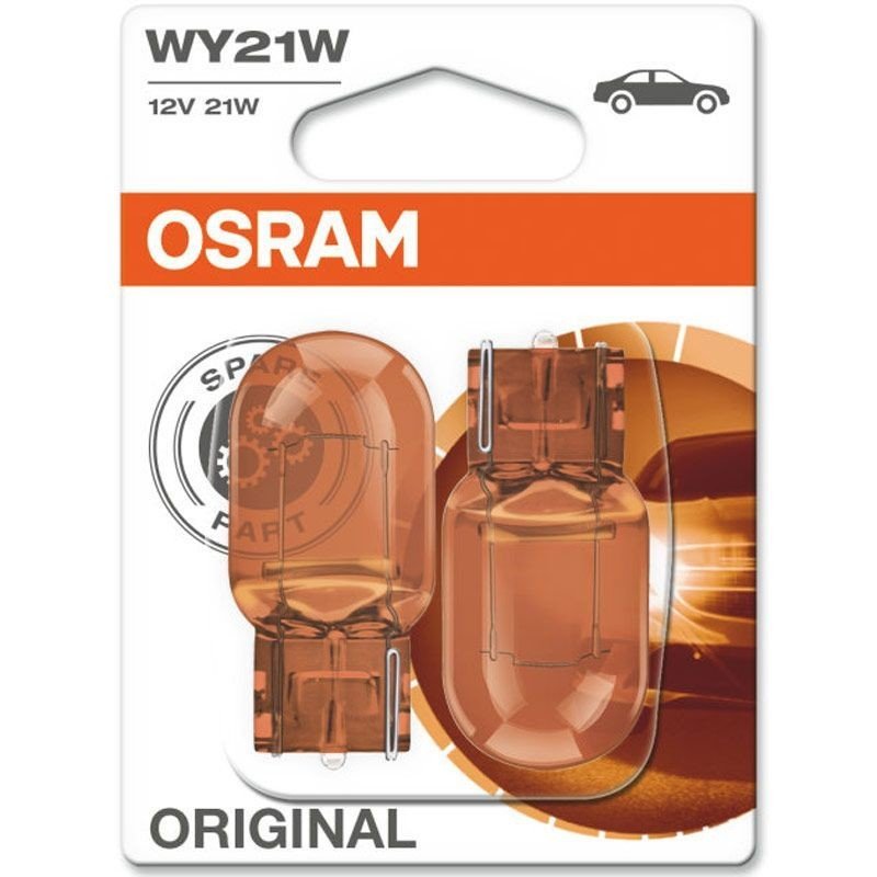 Autožárovka Osram Original WY21W 12V 21W WX3x16d T20 - oranžová / blister 2ks