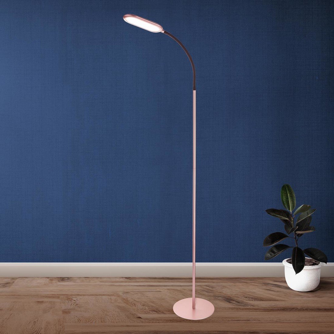 Stojací lampa slimline, růžová