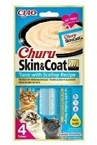 Churu Cat Skin&Coat Tuna with Scallop Recipe 4x14g