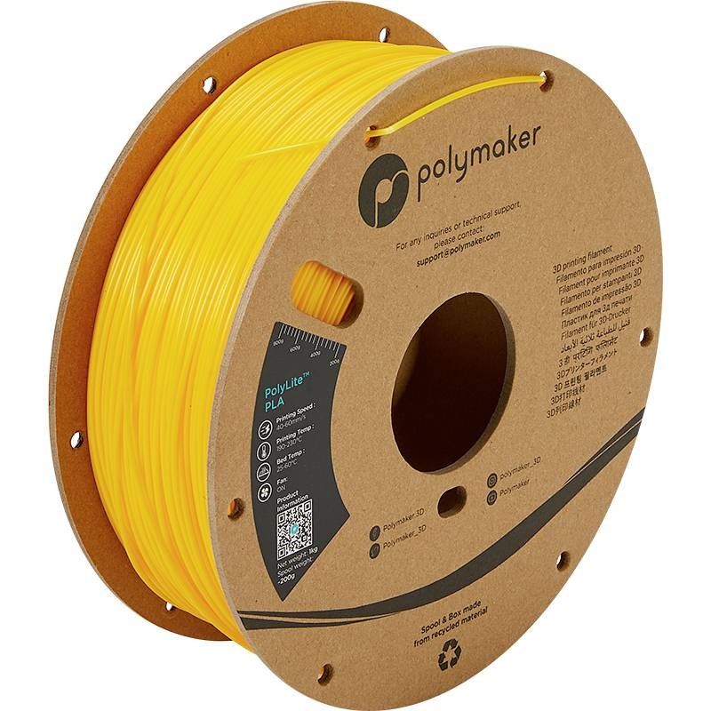 Polymaker PA02007 PolyLite vlákno pro 3D tiskárny PLA plast  1.75 mm 1000 g žlutá  1 ks