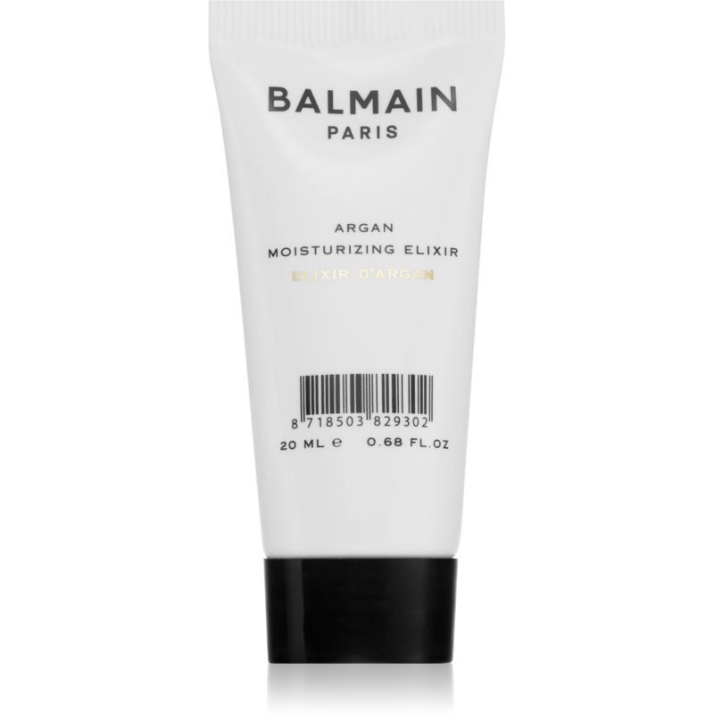 Balmain Argan olejový elixír pro lesklé a uhlazené vlasy cestovní balení 20 ml