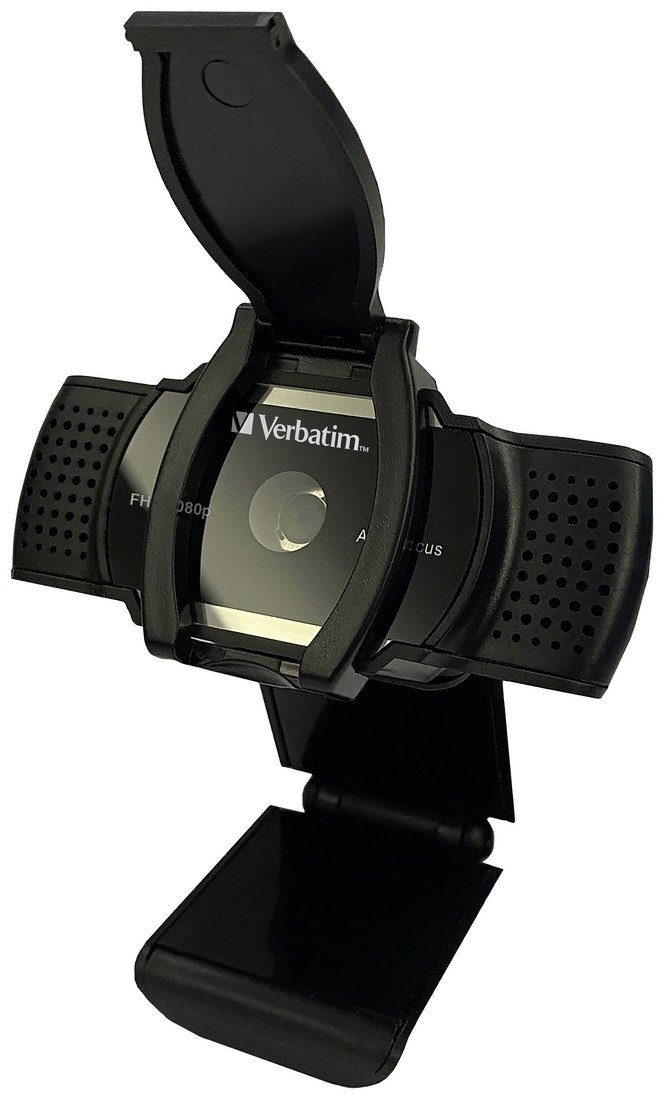 Verbatim AWC-01 Full HD webkamera 2560 x 1440 Pixel, 1920 x 1080 Pixel upínací uchycení, stojánek