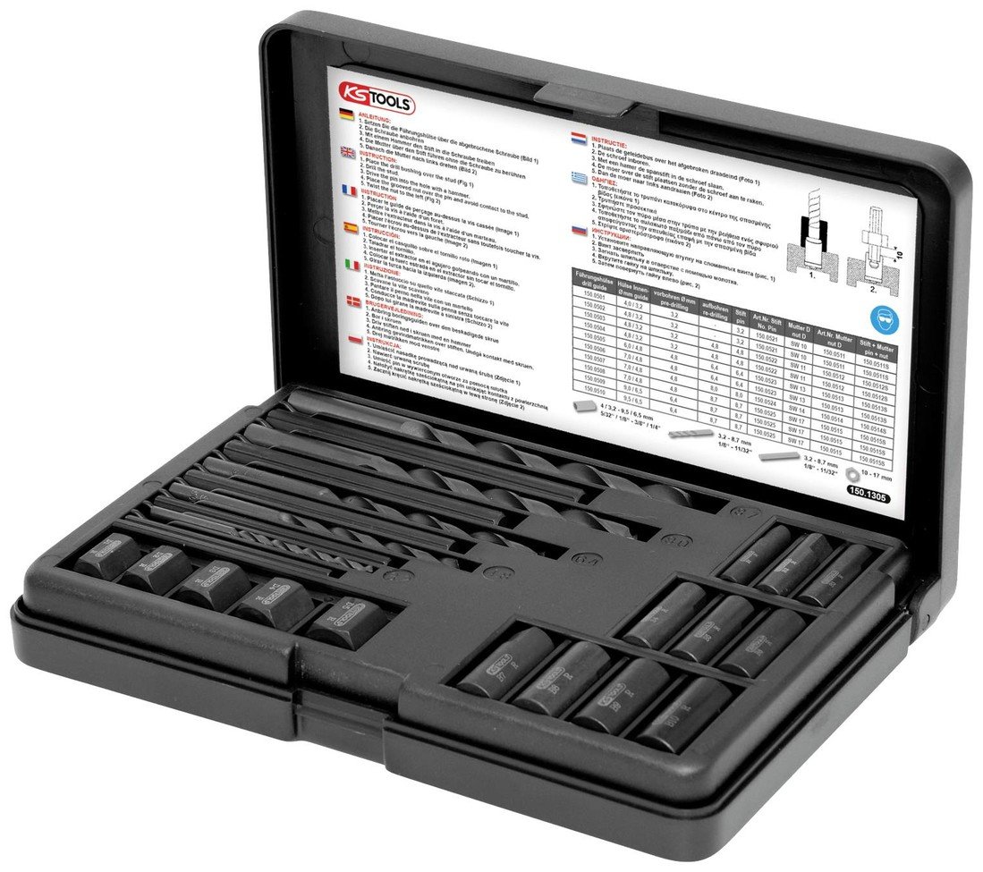KS Tools 150.1305 sada pro odvrtání závitů