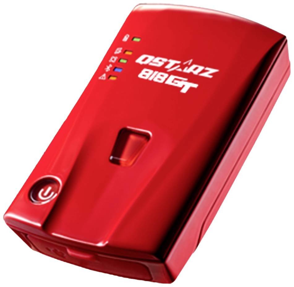 Qstarz BL-818GT GPS přijímač lokalizace vozidel červená