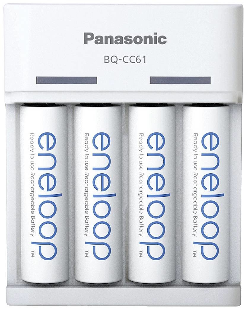 Panasonic BQ-CC61  plus  eneloop AA nabíječka akumulátorů NiMH AAA, AA
