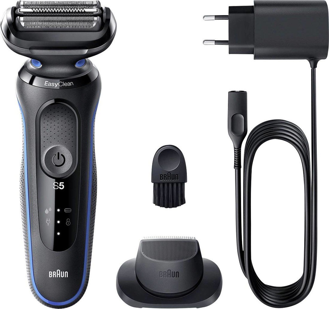 Braun Series5 - 50-B1200s foliový zastřihovač černá, modrá