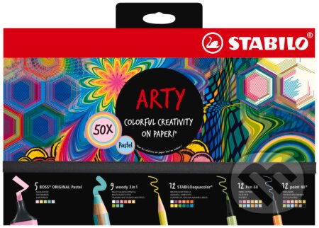 Kreatívna sada Pastel STABILO ARTY – 50 ks - STABILO