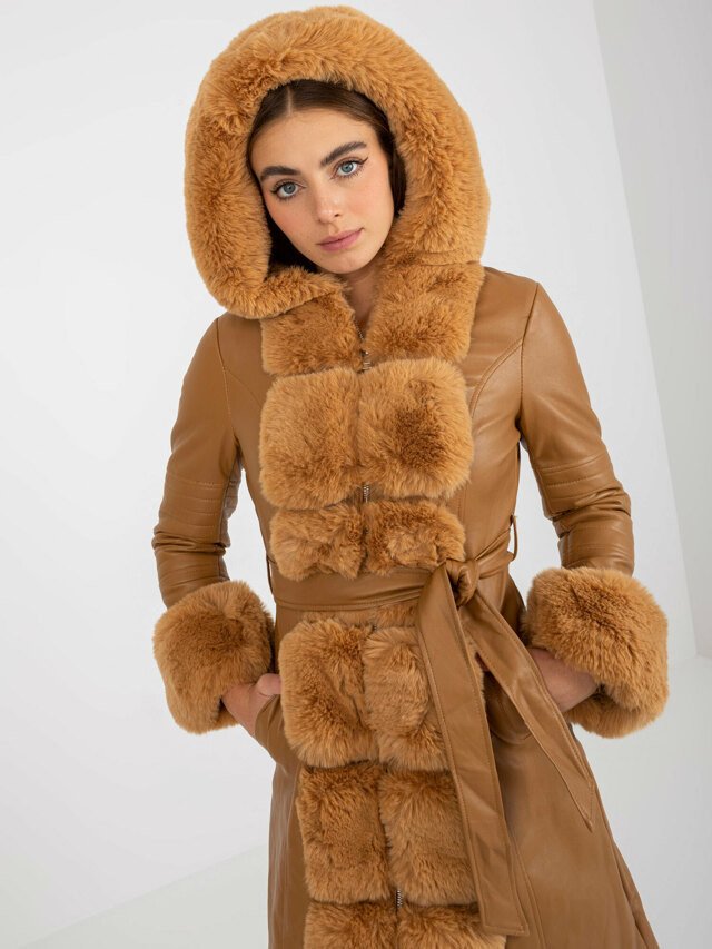 Dámský kabát TR060 - FPrice - L - camel