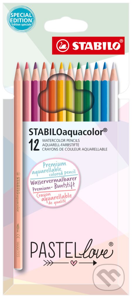Akvarelová farbička - STABILOaquacolor - Pastellove - STABILO