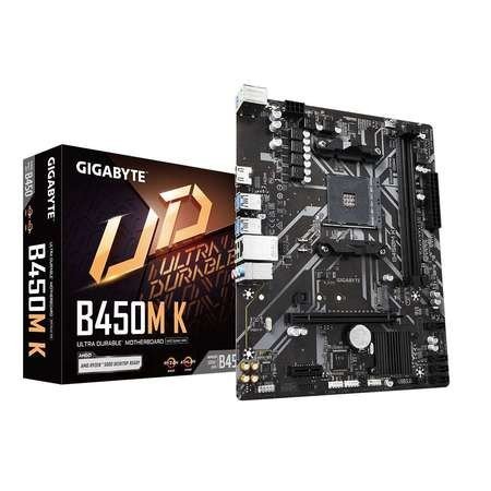 GIGABYTE MB Sc AM4 B450M K, AMD B450, 2xDDR4, 1xHDMI, mATX, B450M K