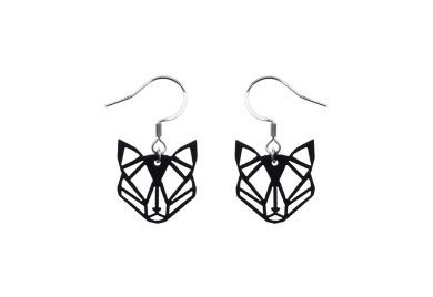 Black Foxy Earrings