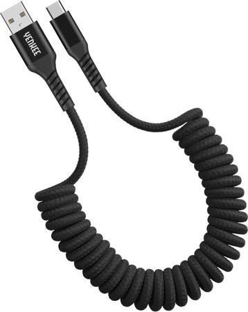 YENKEE YCU 500 BK Kroucený kabel USB A/C