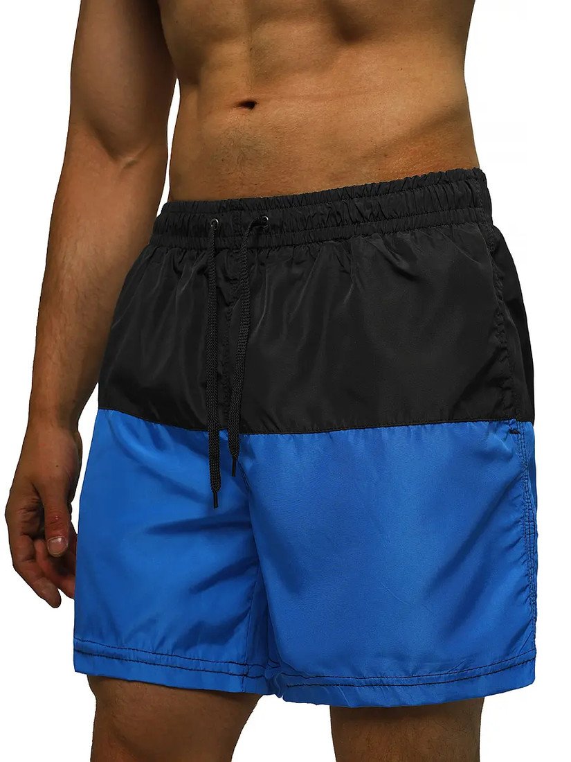 Ozonee Pánské kupací šortky Gilliweed černá-modrá M