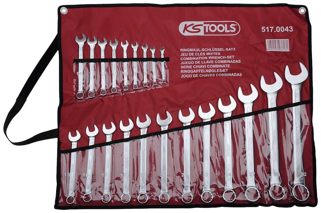 KS Tools 517.0043  sada očkoplochých klíčů 21dílná 32 mm