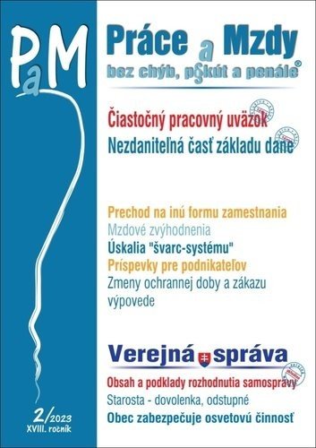 Práce a Mzdy, bez chýb, pokút a penále 2/2023
