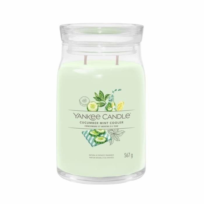 Svíčka YANKEE CANDLE Signature 567g Cucumber Mint Cooler