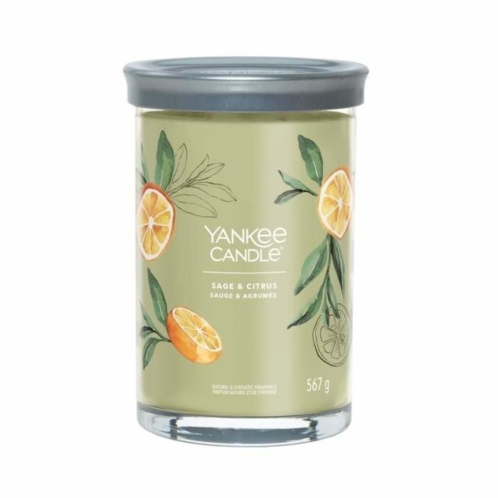 Svíčka YANKEE CANDLE Signature Tumbler 567g Sage & Citrus