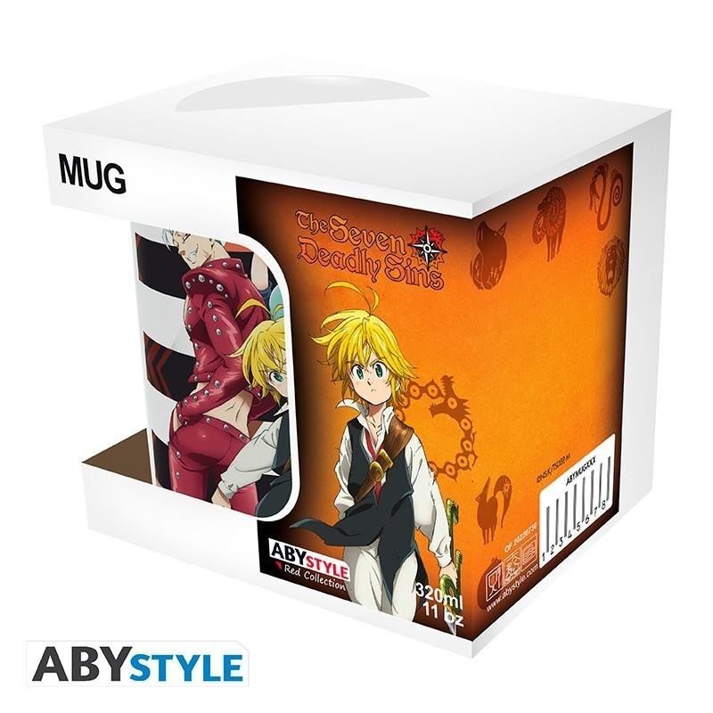 Seven Deadly Sins Hrnek keramický 320 ml - Meliodas, Ban, King