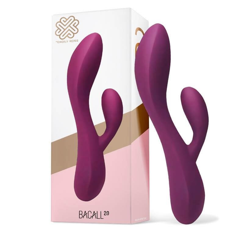 ENGILY ROSS BACALL 2.0 VIBE INJECTED LIQUIFIED SILICONE DOUBLE MOTOR USB