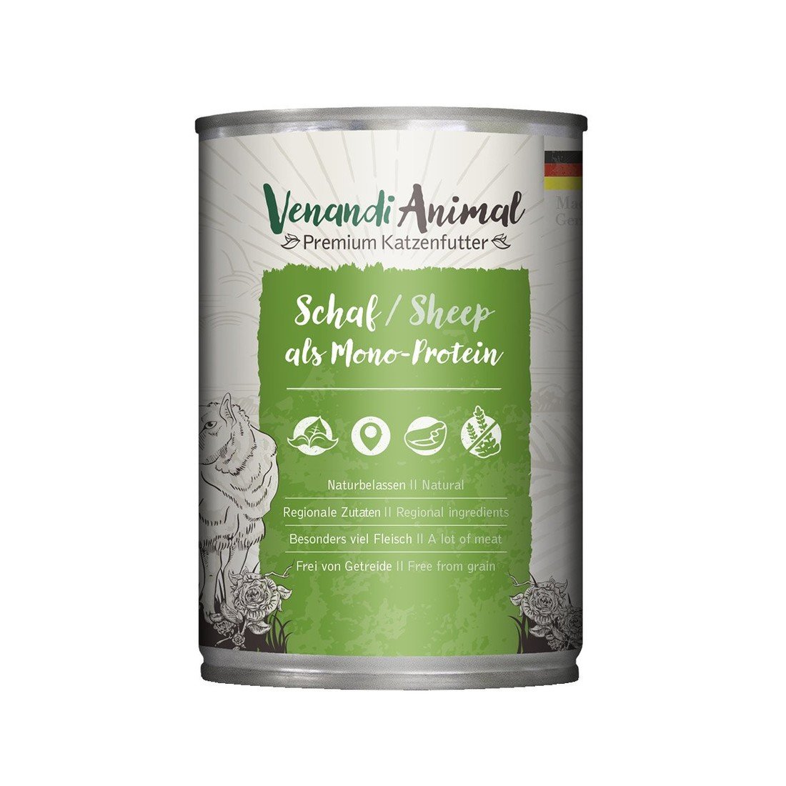 Venandi Animal Schaf als Monoprotein 6x400g