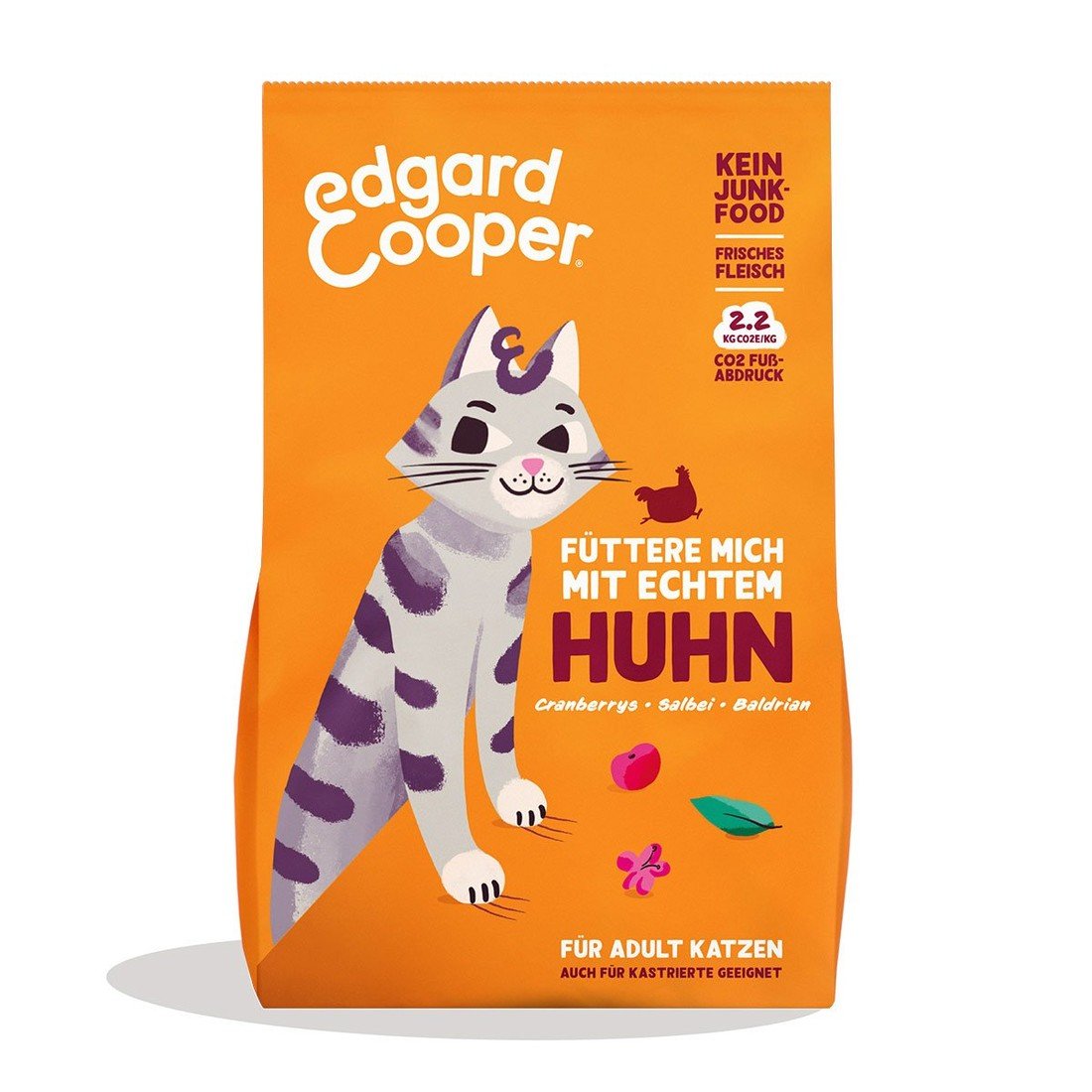 Edgard & Cooper Katze Trockenfutter Adult Freilandhuhn 4kg